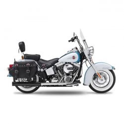 kesstech 2-2 FLSTS crossover kipufogódob ESM2 fekete - 2007-202011 Softail