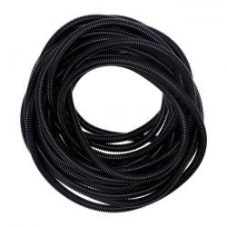 hasított PVC kábelvédő cső fekete - 7/16" - 50ft