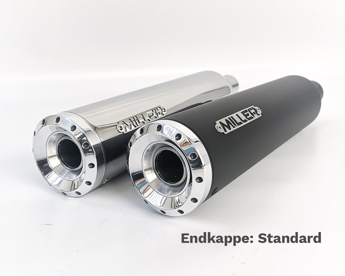 miller silverado I slip-on exhaust - 04-13 Harley-Davidson Sportster